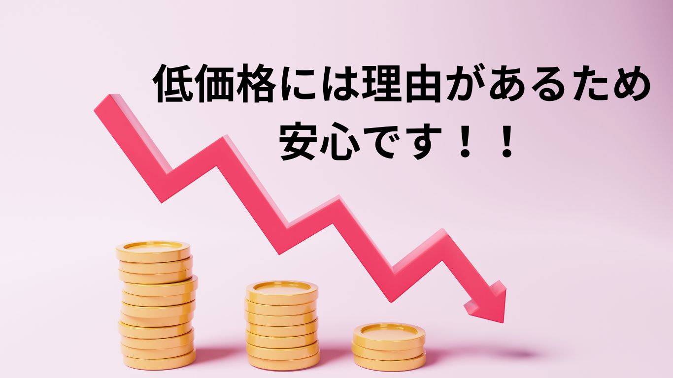 無駄を削ることにより、合理的に低価格が実現されています！