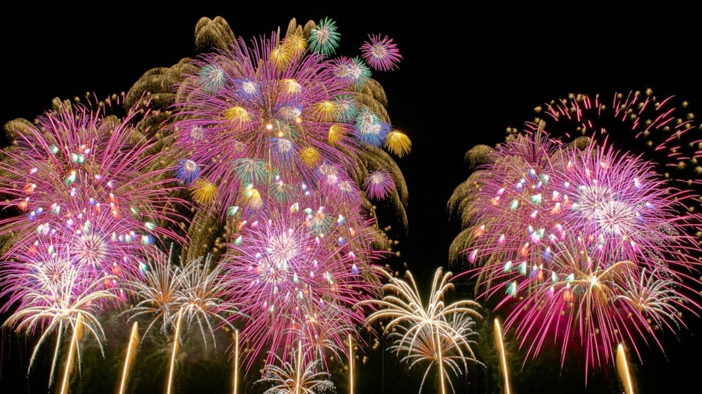 土浦全国花火競技大会の写真です