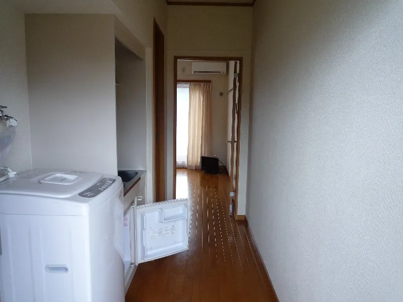 洗濯機も室内です！