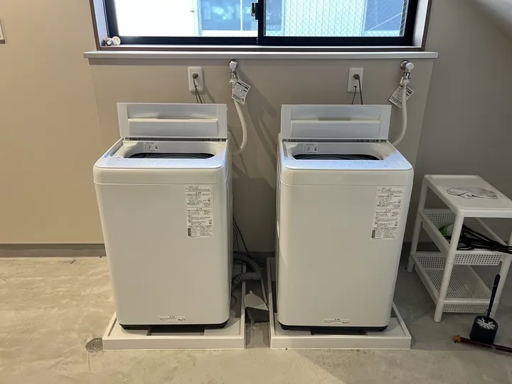 洗濯機は共同となります。