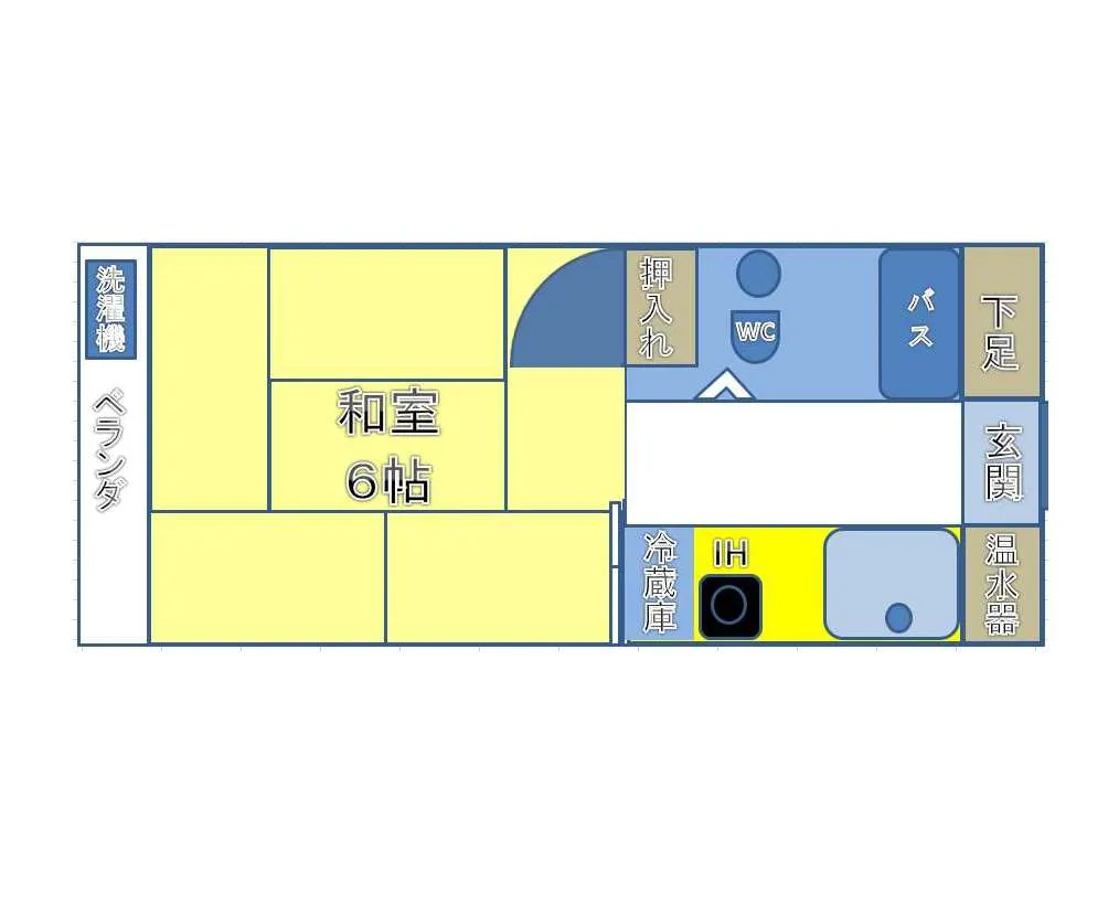 部屋の間取り一例となります。