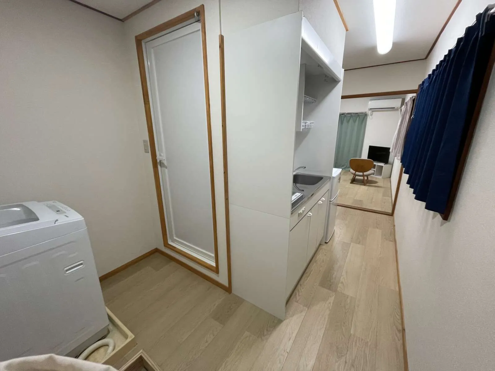 寮内洗濯機・キッチンつき！