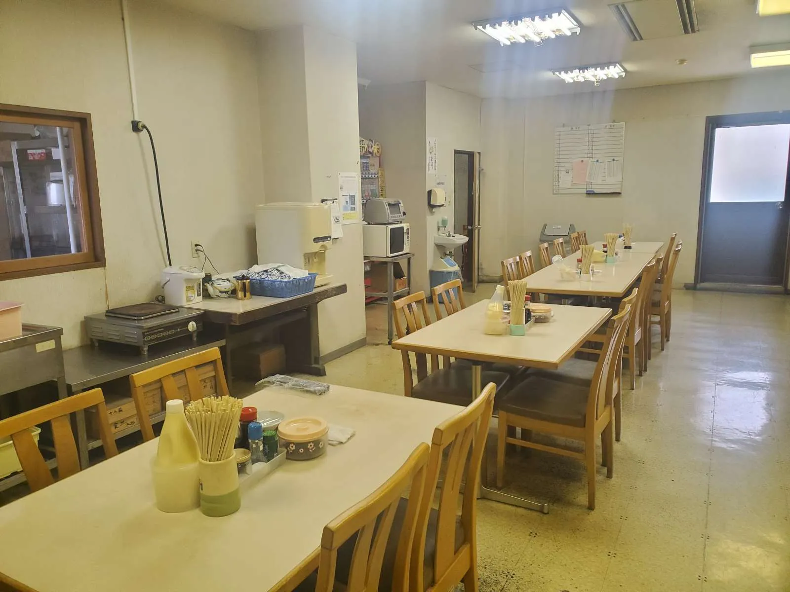 従業員食堂の雰囲気