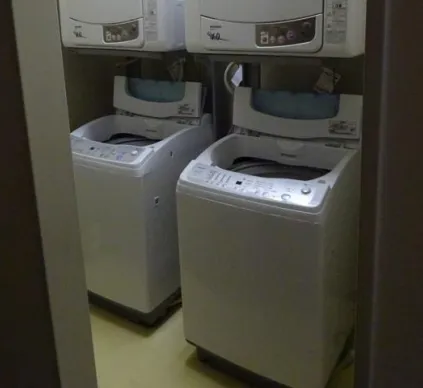 洗濯機と乾燥機：完備です