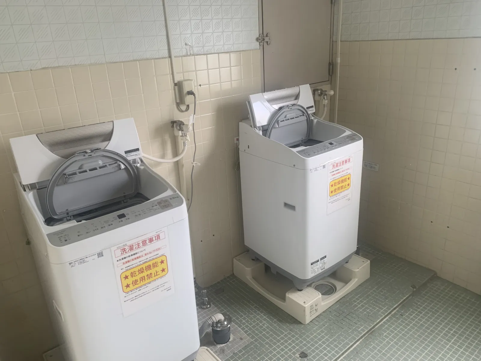 洗濯機は無料で利用できます。