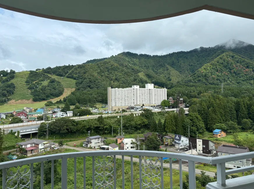 部屋内からの眺望。最高です。
