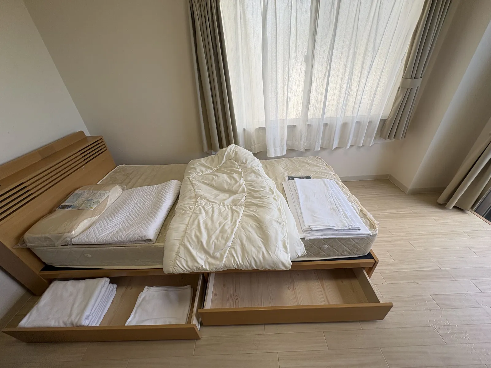 シーツ等もご用意していただけます。