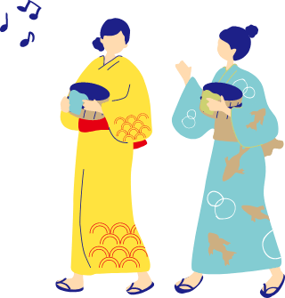 女性達のイラスト