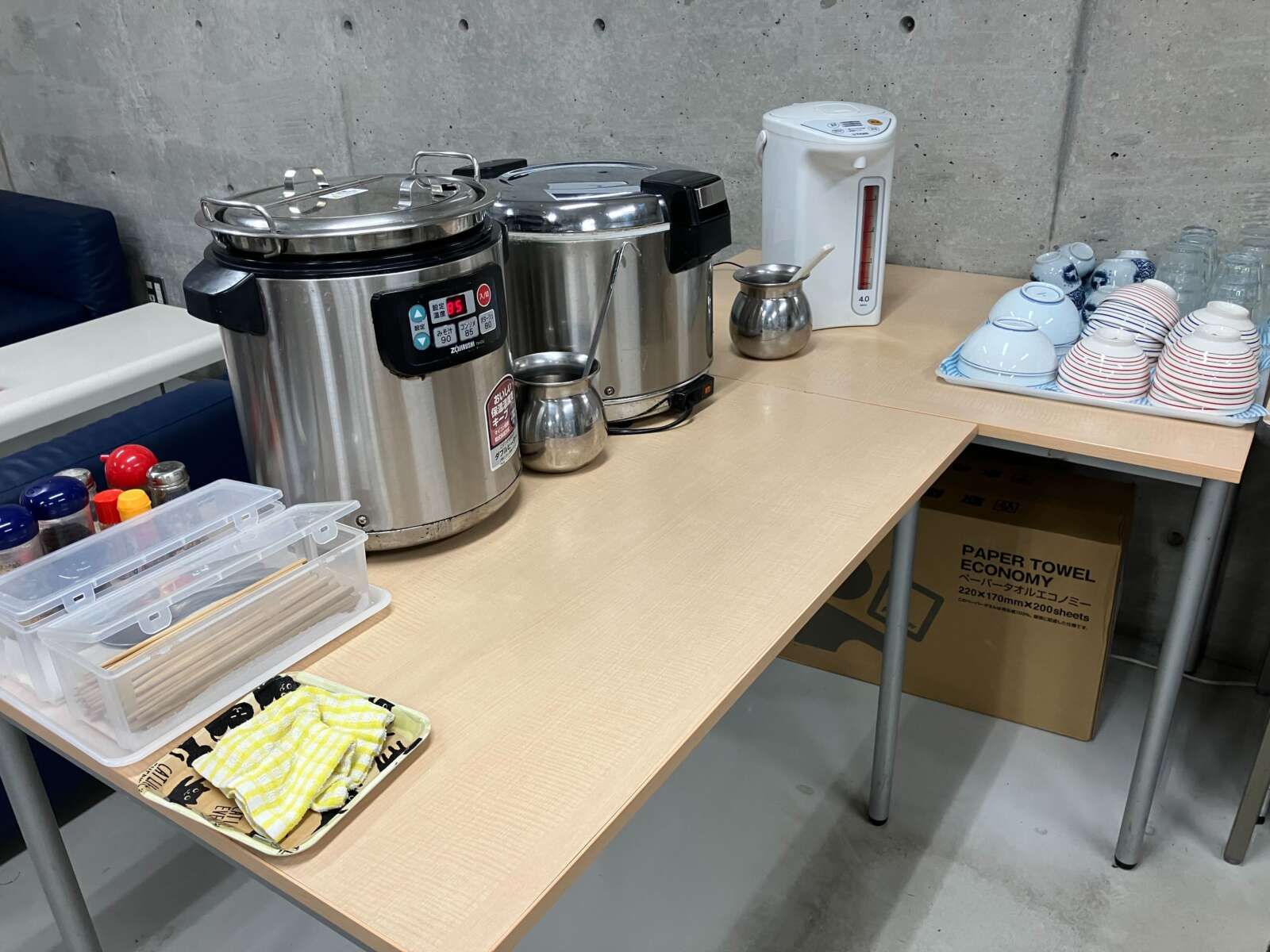 従業員食堂の様子です！
