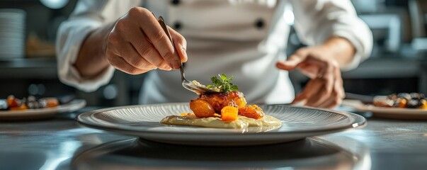 フレンチ料理提供