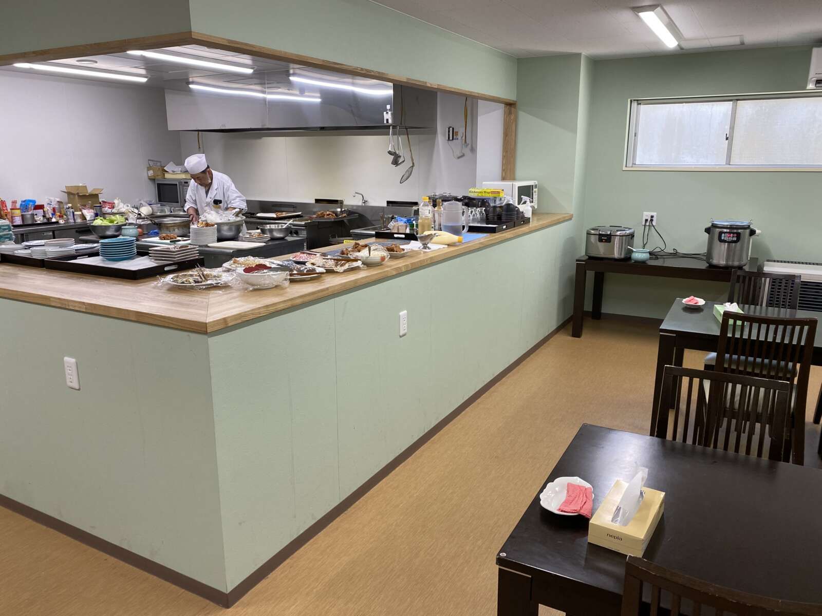 従業員食堂はスタッフさんからも好評