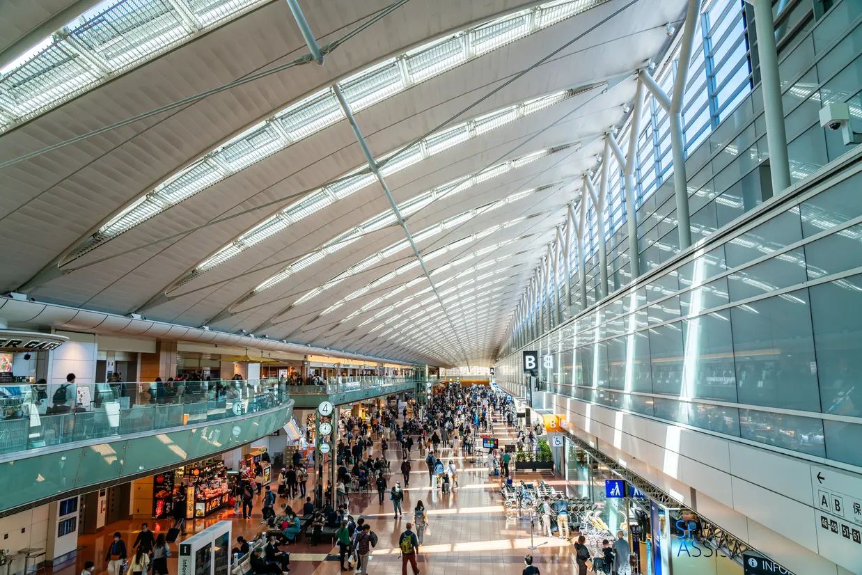 羽田空港内の雰囲気