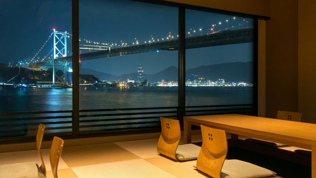 全ての個室から関門海峡を一望できます！