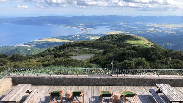 テラスからの景色は絶景です