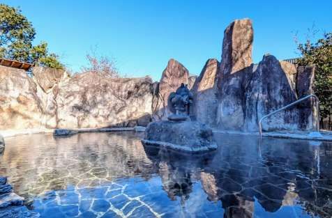 温泉の様子