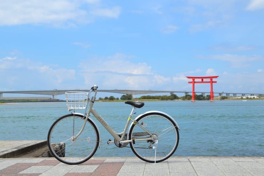 自転車の貸し出しあり