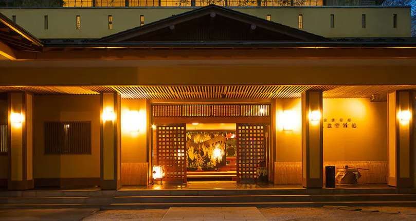 旅館の入り口