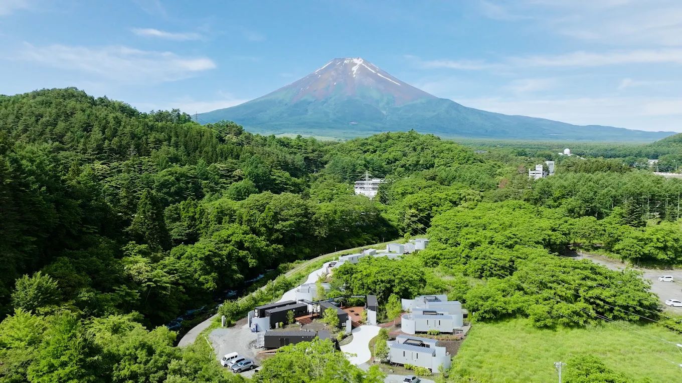 富士の絶景を望めるヴィラ