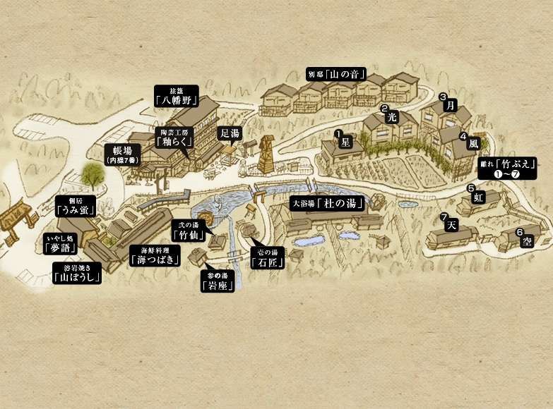 施設内ＭＡＰ　非常に広い敷地となっております。
