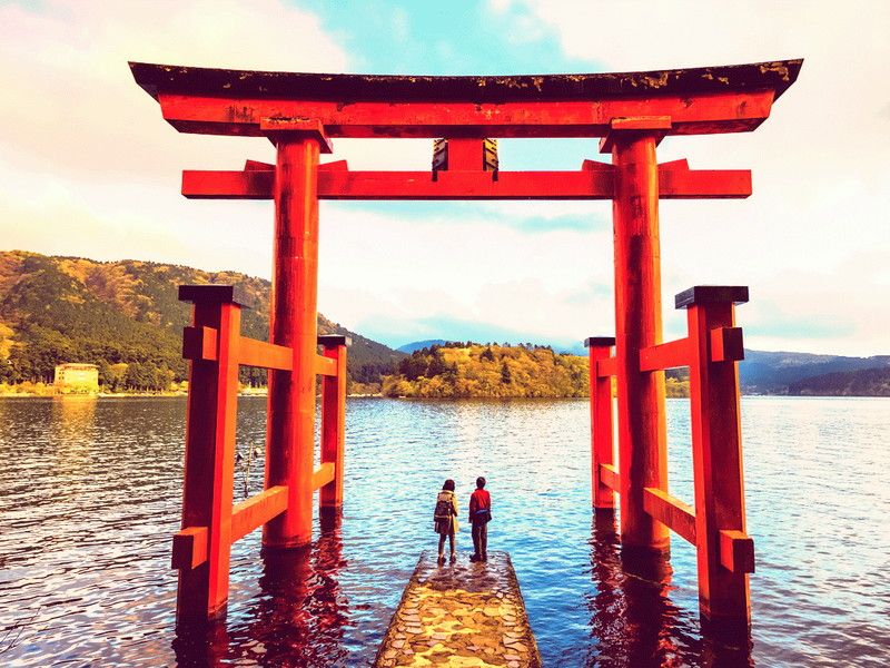 【箱根観光】箱根の鳥居はインスタ映え！