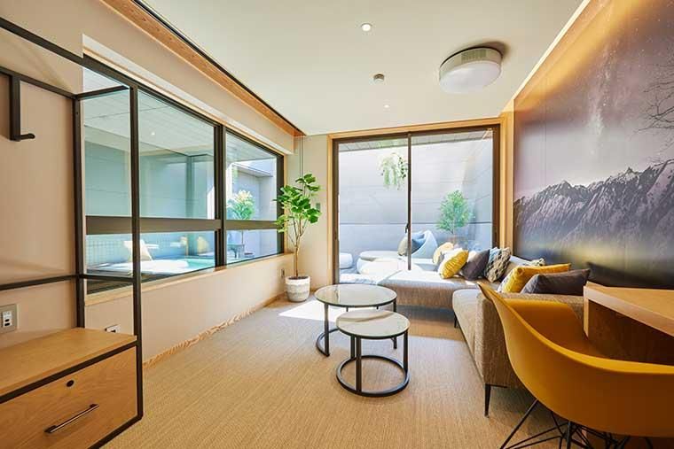 7室ある露天風呂付個室