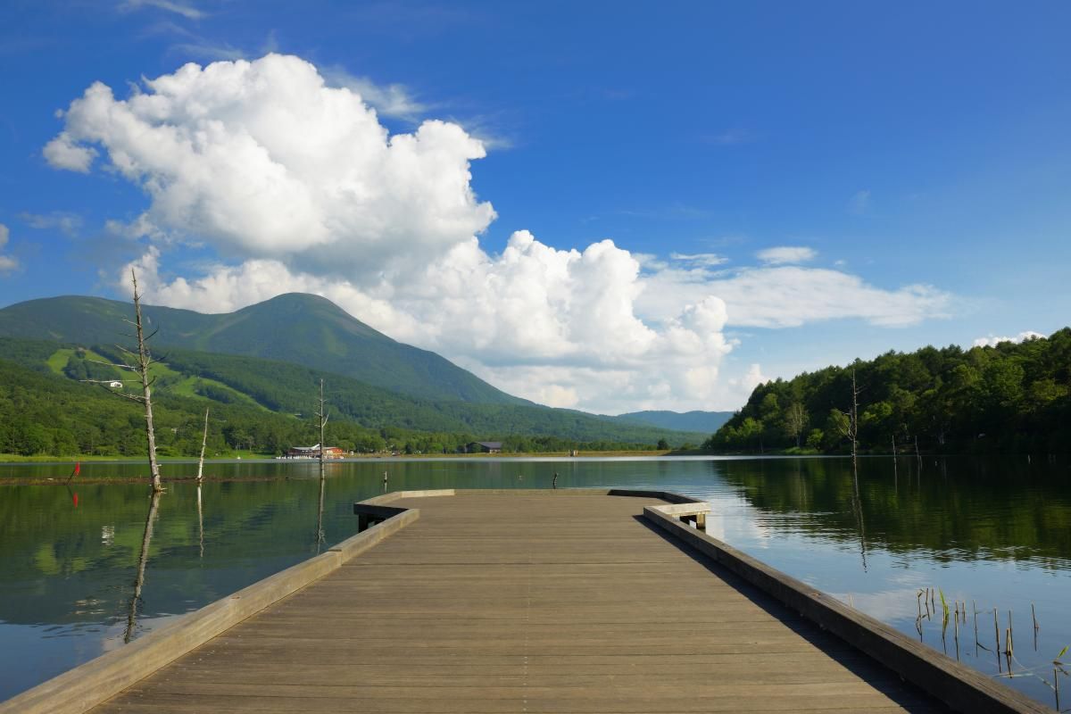 長野県の女神湖という場所でお仕事です！