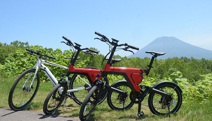 緑の中をサイクリング！！