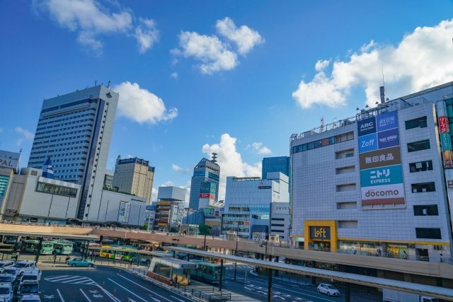 仙台駅へのアクセスも良く直通バスで30分程