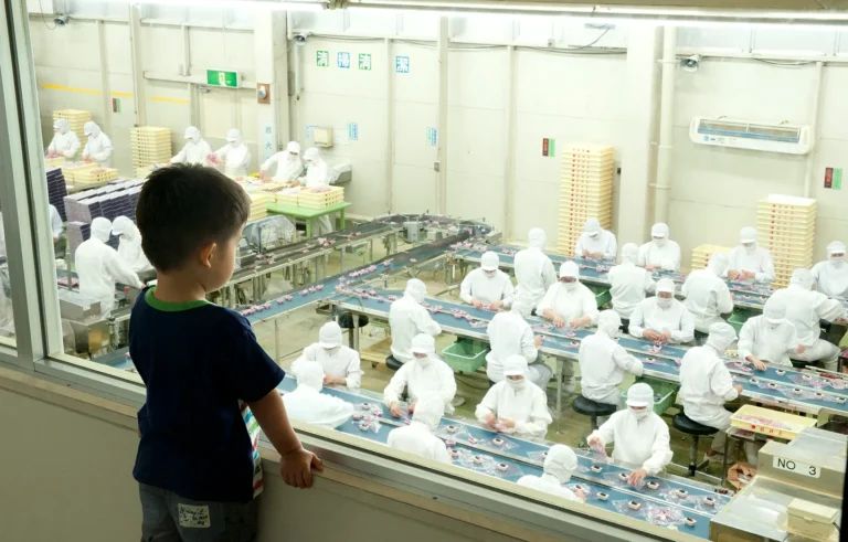 大人気、桔梗信玄餅工場テーマパーク