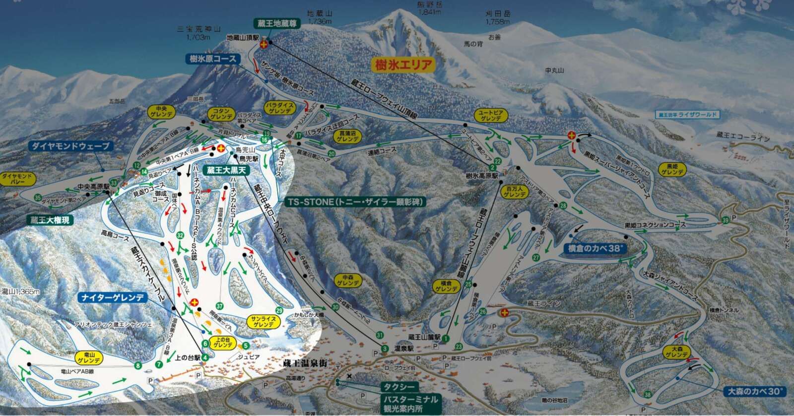 スキー場マップ