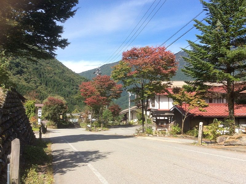 秋は、旅館周辺が紅葉に染まります！