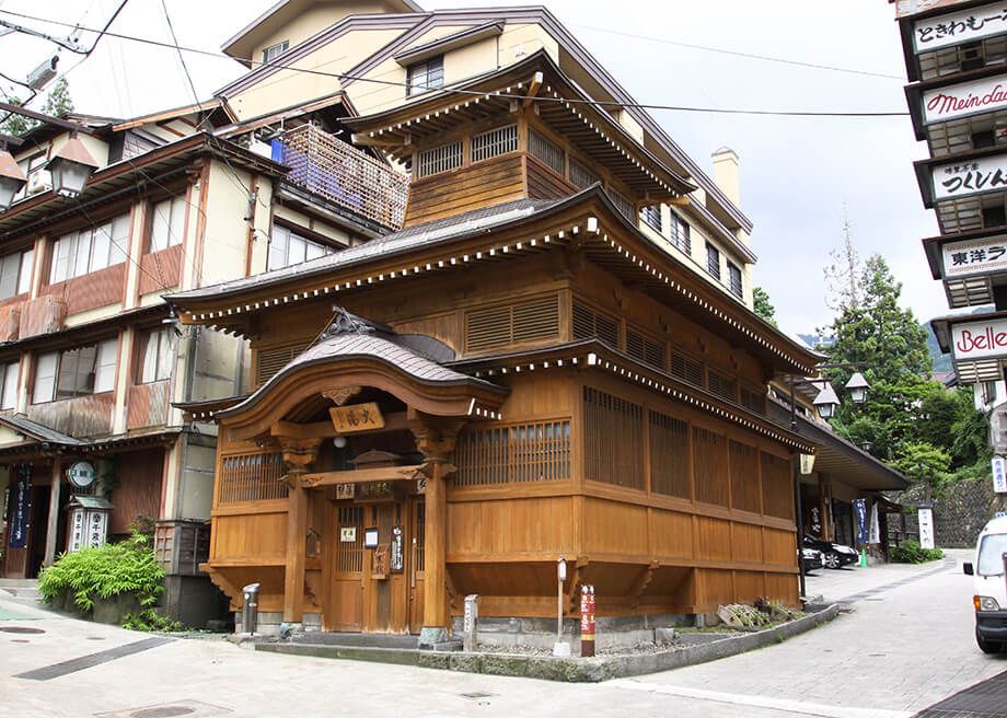 温泉にも入れます