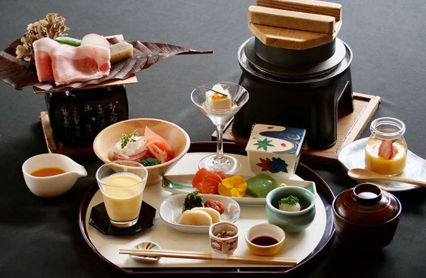 宿泊者様に提供する食事の一例