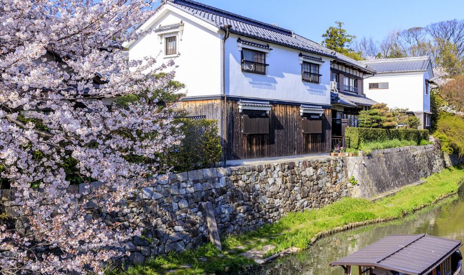 近江八幡市の町並み