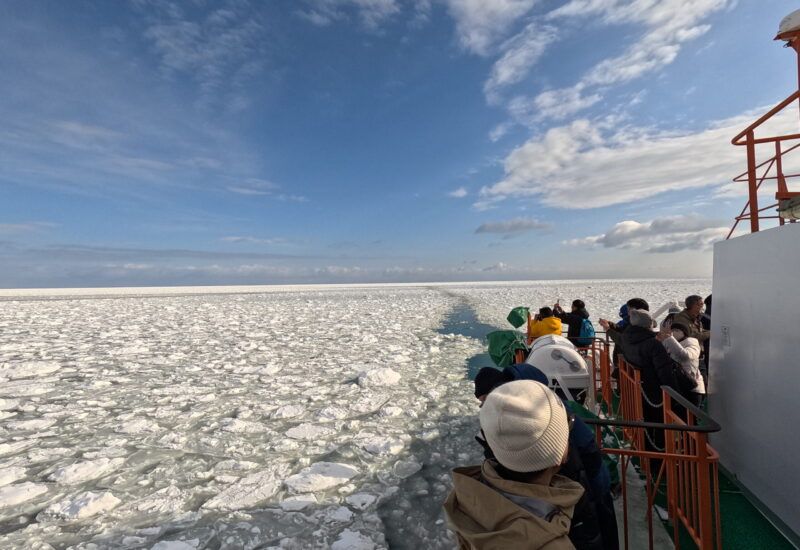 冬は流氷が見れる！