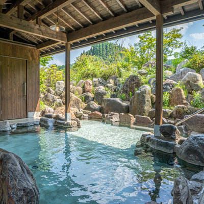 施設の温泉