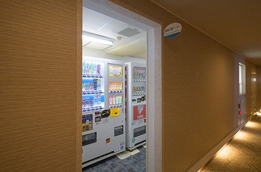 ホテル内の自販機