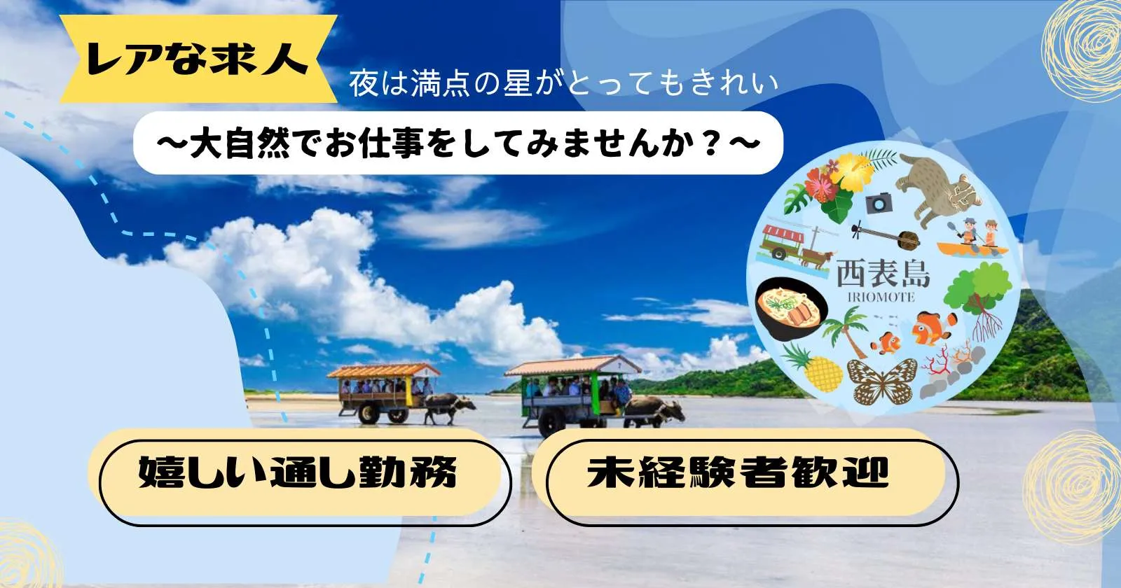 ≪運輸事務≫1R個室寮!西表島でのお仕事!観光客の方へのサービス業です!なかなかでないレアなお仕事!少しでも気になったらお問合せください!