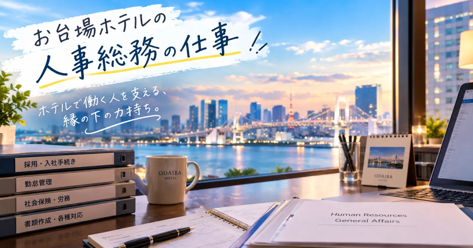 【人間関係良好で就業しやすい職場!】 大手ホテルで人事総務のお仕事をしませんか!