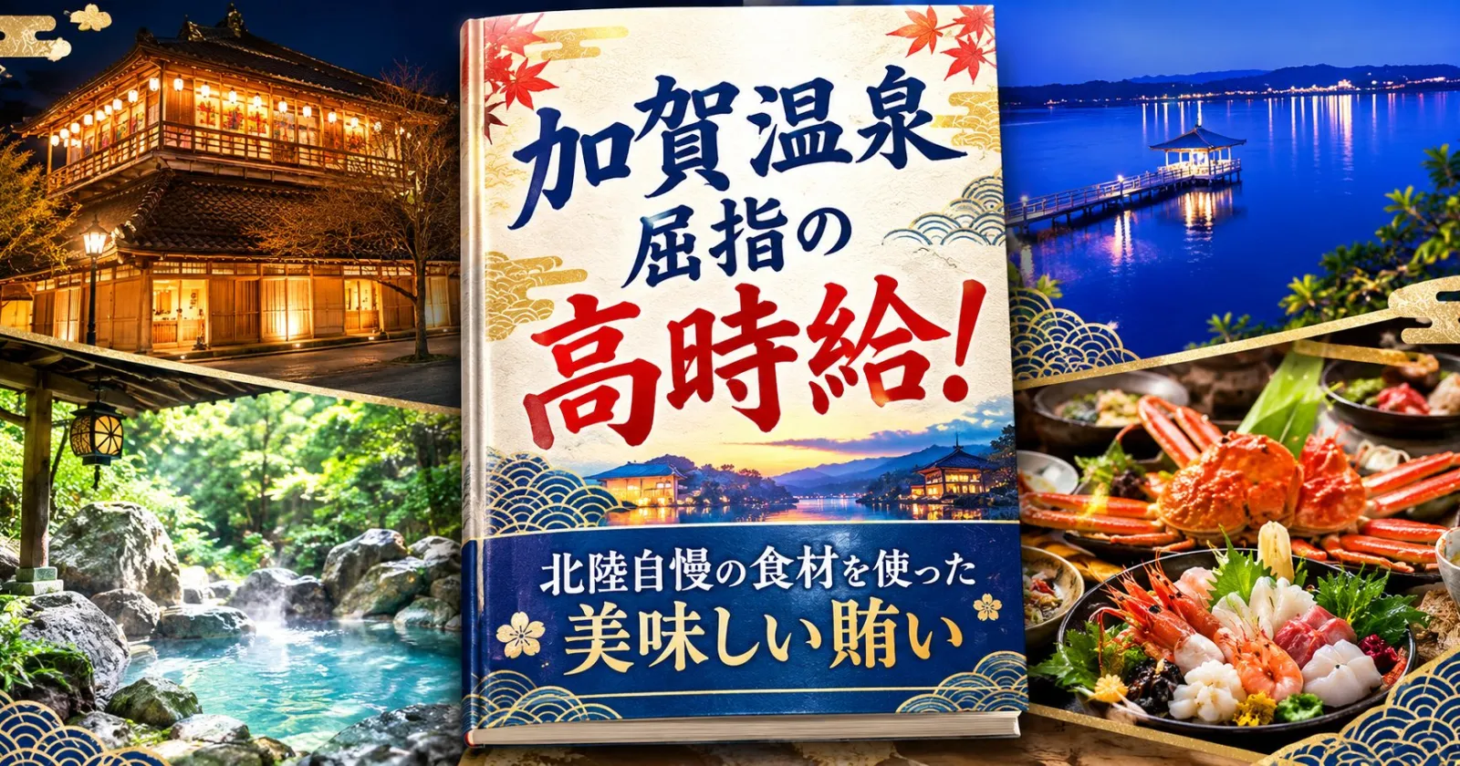 【超高時給×完全個室寮（寮費水光熱費0円）】鶴仙渓を望むハイクラス温泉旅館で和食調理！毎日2食まかない付＆マイカー持参OK・送迎有